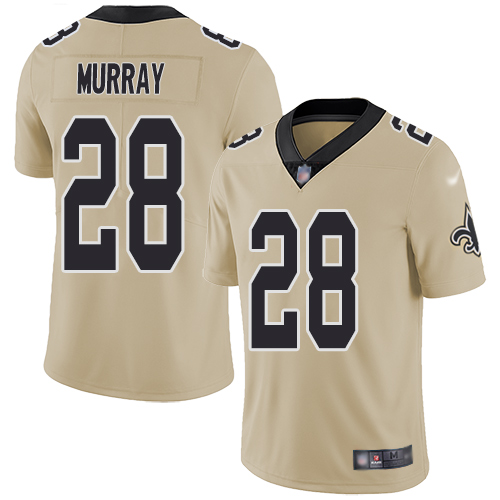 Men New Orleans Saints Limited Gold Latavius Murray Jersey NFL Football #28 Inverted Legend Jersey